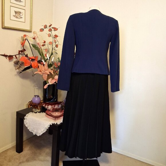 NWOT mac & jac Women’s Unique Designed Quality Lined Blazer Blue Jacket M 8 - Picture 6 of 11